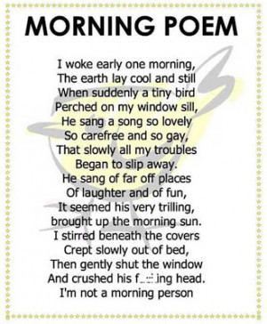 Morning Poem