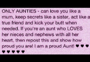 Special Sayings About Aunts