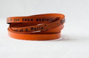 Hemingway Paris Quote in French Ultra Long Hand by Cjohannesen
