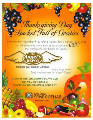 Thanksgiving Canned Food Drive Flyer Us with our food drive for