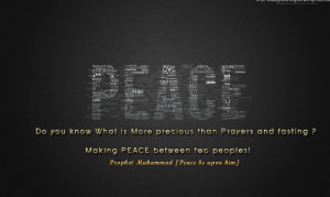 Hadith About Peace in Islam.