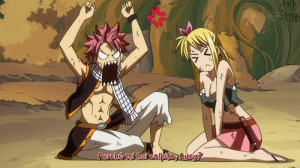 Natsu & Lucy funny time..!! - fairy-tail Photo