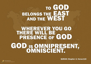 Allah (s.w.t.) is Omnipresent & Omniscient