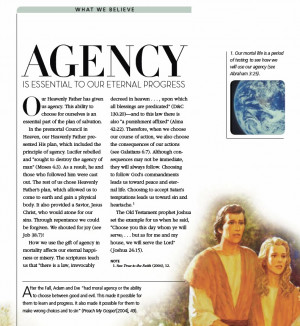 What Mormons Believe: Agency is Essential to our Eternal Progress