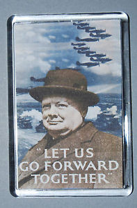 Details about World War II Magnet - Winston Churchill quote - 1939-45