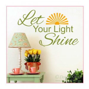 Let Your Light Shine Vinyl Decal, Bible Quote, Scripture Verse Art ...