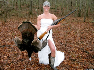 Wedding turkey hunting