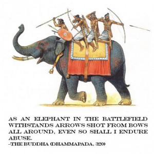 As An Elephant In The Battlefield With Stands Arrows Shot From Bows ...