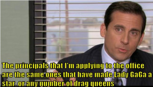 Michael Scott Quotes Beyonce To the office are the same