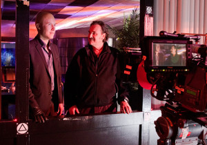 Michael Rosenbaum and director Greg Beeman from the Smallville finale.
