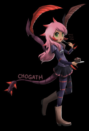 Cho'gath, alternate, art, League, of, Legends, chogath, girl, rule, 63