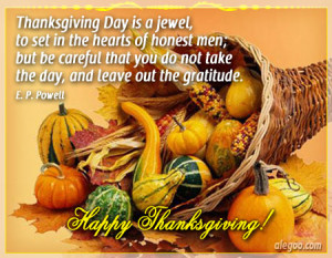 Thanksgiving Day Quotes and Sayings