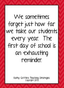 First Day of School Inspirational Quotesg Free from tpt