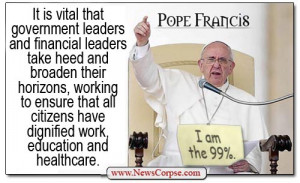 Pope Francis: Economic Inequality “Is The Root Of Social Ills”