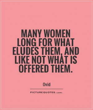 Women Quotes Ovid Quotes