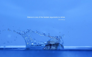 Silence Quote Wallpaper Wide /