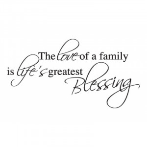 Family Blessing Wall Sticker - Wall Quotes