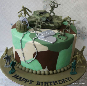 Army Party, Military Birthday Party, Baby Birthday Cakes, Birthday ...