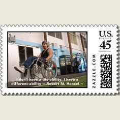Disability quote postage stamp. postag stamp, inspir quot, disabl quot ...