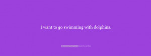 Want To Go Swimming With Dolphins Picture
