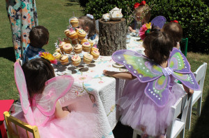 Brantley and Grayson's Fairy Garden Tea Party