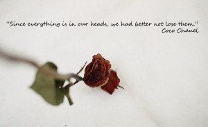 Quotes: Head by Coco Chanel