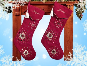 traditional personalised christmas stockings