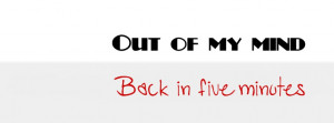 Out Of My Mind Facebook Cover