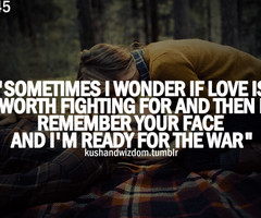 Tagged with love fight war quote