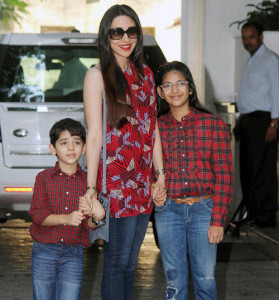 Karisma Kapoor children son Kiaan Raj Kapoor and daughter Samiera