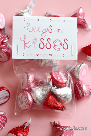 Valentine's Hershey Kisses Labels