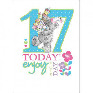17th Birthday Me to You Bear Card