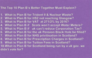What is your plan B for...anything? @acarmichaelmp #yesflash #indyref ...