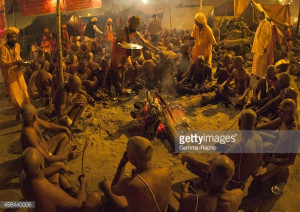 News Photo Young men becoming naga sadhu maha kumbh mela on