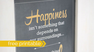 quote by Corrie Ten Boom on happiness - free printable