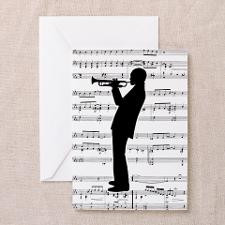 Jazz Trumpeter Greeting Cards (Pk of 10) for