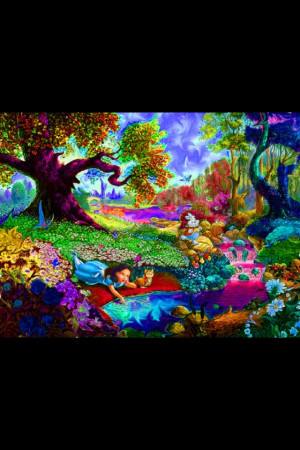 Alice in wonderland. Trippy Art. Psychedelic art. Beautiful and Vivid ...