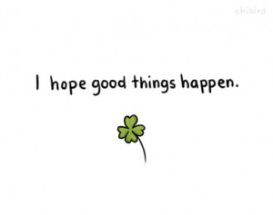 ... we could all use some good luck so here’s a four-leaf clover. 8D