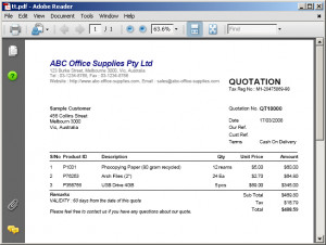 Business Quotation Letter Sample