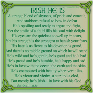 Irish poem. Image Copyright - Ireland Calling