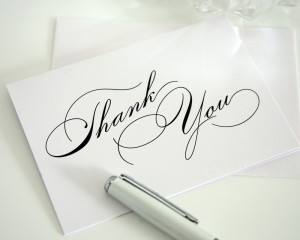 thank you cards vintage glam thank you cards