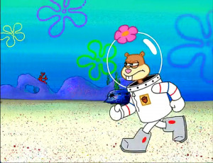 Sandy, SpongeBob, and the Worm