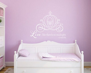 Cinderella princess carriage girls room by GrabersGraphics on Etsy, $ ...