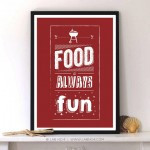 Never trust a skinny cook.Kitchen Quote with Typography Print by Lab ...