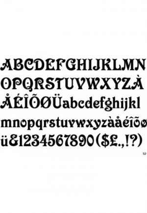 Victorian Letters Alphabet