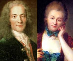 Voltaire and Emilie Du Chatelet ...