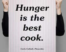 Carlo Collodi Pinocchio quote, Literary Quote print, Kitchen Printable ...