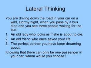 Logical Thinking Puzzles Lateral thinking puzzles