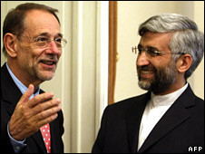 Mr Solana was on a charm offensive in Iran
