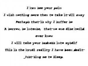 Sing Your Pain Away by Before-I-Sleep